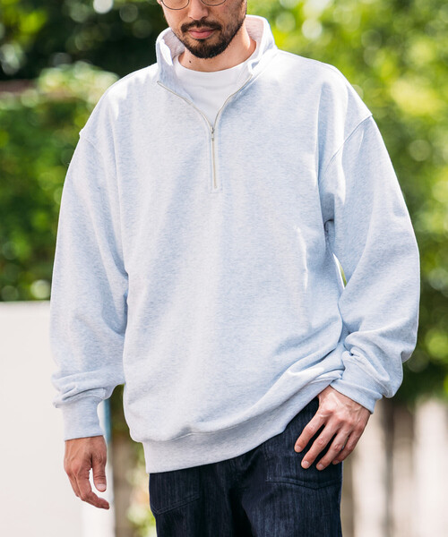 セール】HEAVY WEIGHT HALF ZIP SWT 13oz/ヘビーウェイト ハーフジップ