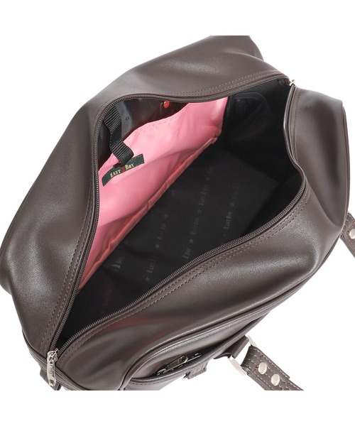 EASTBOY（イーストボーイ）の「合皮 バッグ 【ピーチピンク女神