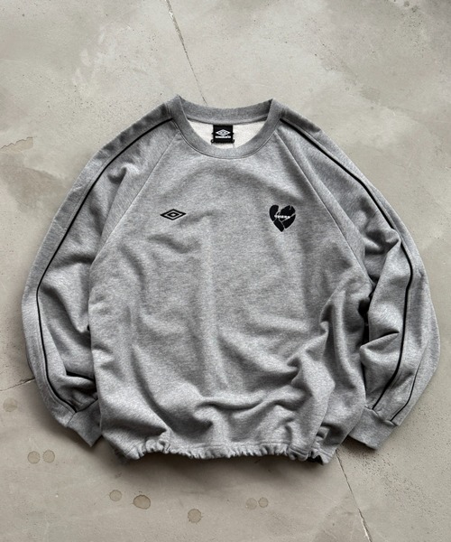 UMBRO 】PIPING DRAW CODE SWEAT / パイピングドローコードスウェット