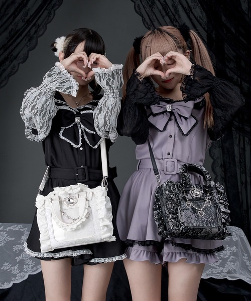 オーロラレースミニ姫痛バ/地雷系 量産型（ショルダーバッグ）｜Pal