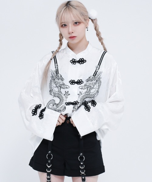 REFLEM（レフレム）の「『REFLEM/レフレム』ドラゴンチャイナシャツ