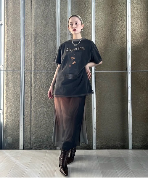 Ameri（アメリ）の「MEDI GRADIENT SHEER SET TOP（Tシャツ/カットソー