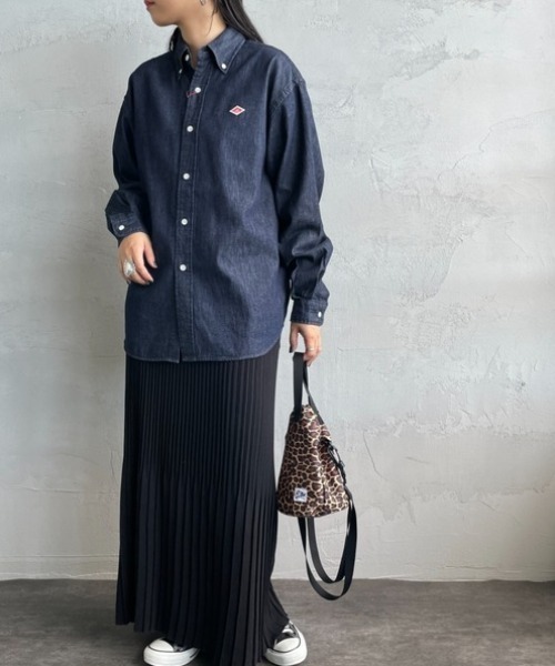 セール】[DANTON/ダントン] デニムダンガリー ボタンダウンシャツ