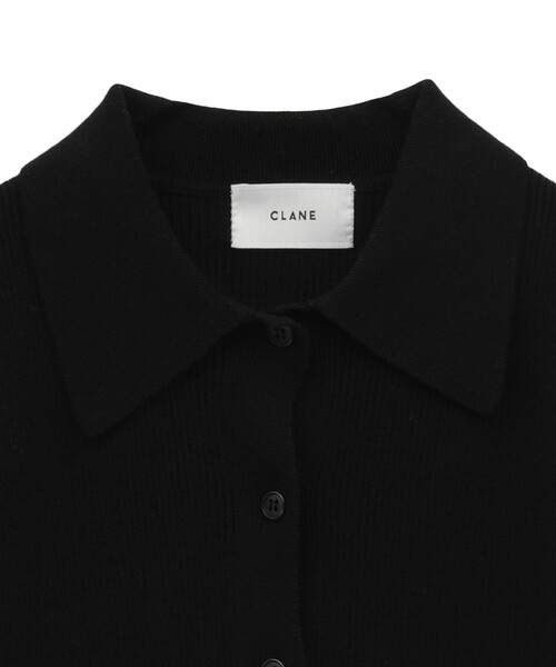 CLANE（クラネ）の「【CLANE/クラネ】COLLAR RIB CARDIGAN/カラーリブ
