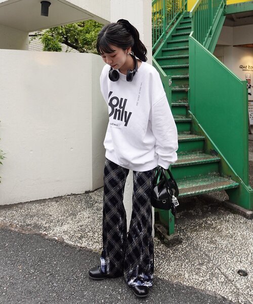 yamada企画/WEB限定】ウォッシュドロゴスウェット（スウェット