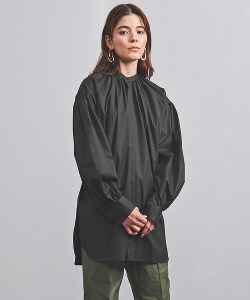 HYKE（ハイク）の「＜HYKE（ハイク）＞T/C ギャザー シャツ