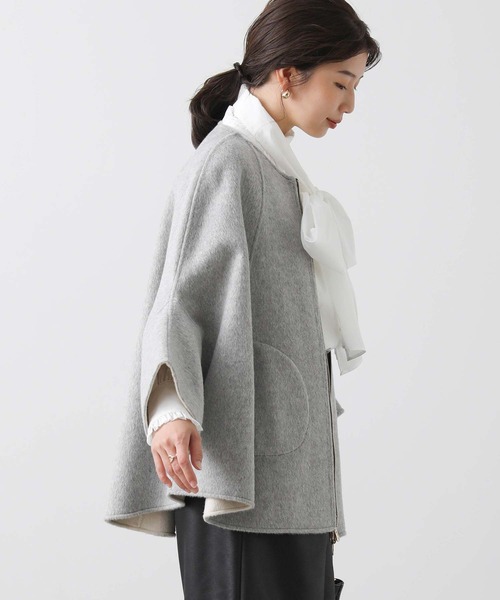セール】ウールリバーシブルポンチョ（ポンチョ）｜Risley（リズレー