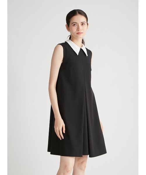 CELFORD（セルフォード）の「襟付きAラインタックワンピース