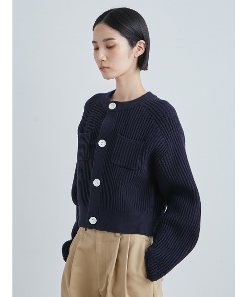 MIESROHE（ミースロエ）の「オーバルフォルムニットCD（カーディガン