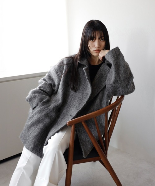 セール】shaggy middle coat / シャギーミドルコート（その他アウター