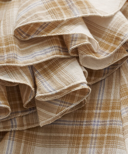 フリルチェックブラウス（シャツ/ブラウス）｜Whim Gazette（ウィム