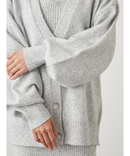 SNIDEL（スナイデル）の「ビッグカーデ&ミニニットワンピースセット