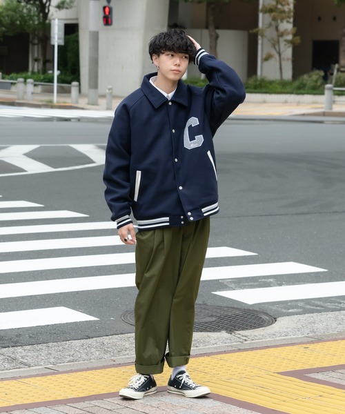 ONCILY（オンシェリー）の「CHENILLE EMBLEM STADIUM JACKET / サガラ