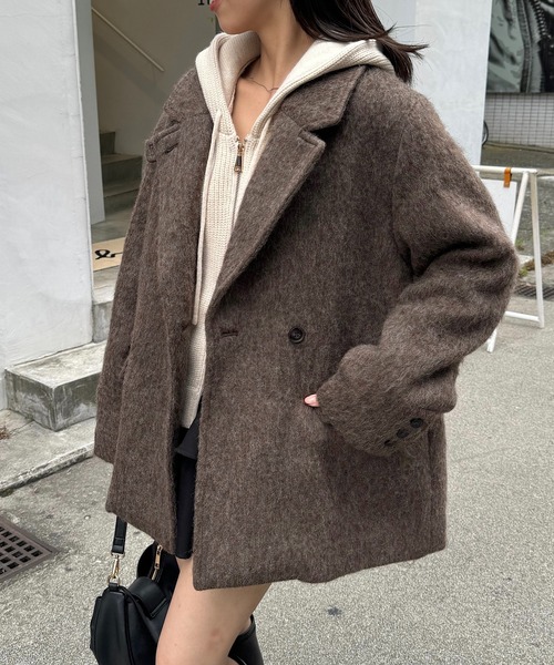 Chico（チコ）の「【お気に入り登録1万件！】シャギージャケットコート