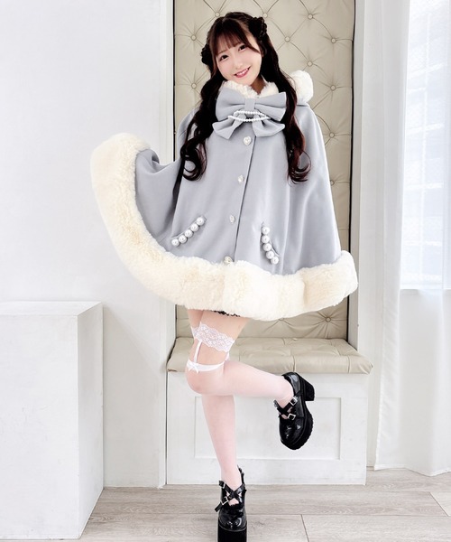 MA*RS（アメーバーマーズ）の「リボン付きボリュームファーフード