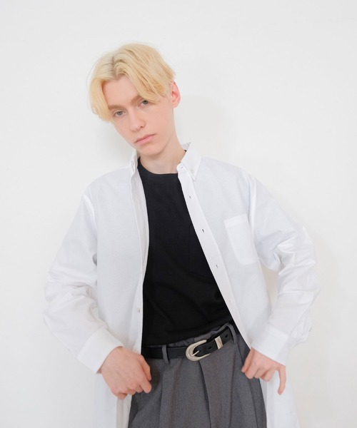 セール】オックスBD L/S シャツ / 長袖 / 無地 / ボタンダウン