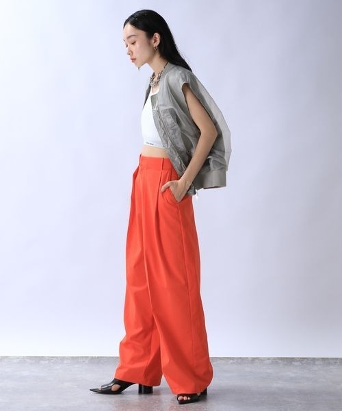 JEANASIS（ジーナシス）の「ダブルタックワイドパンツ/128244