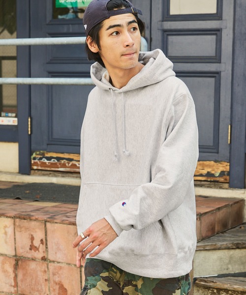 Champion 12oz Reverse Weave Sweat Hoodie/チャンピオン リバース
