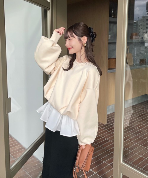 ボンディングショートスウェット（スウェット）｜hinari（ヒナリ）の