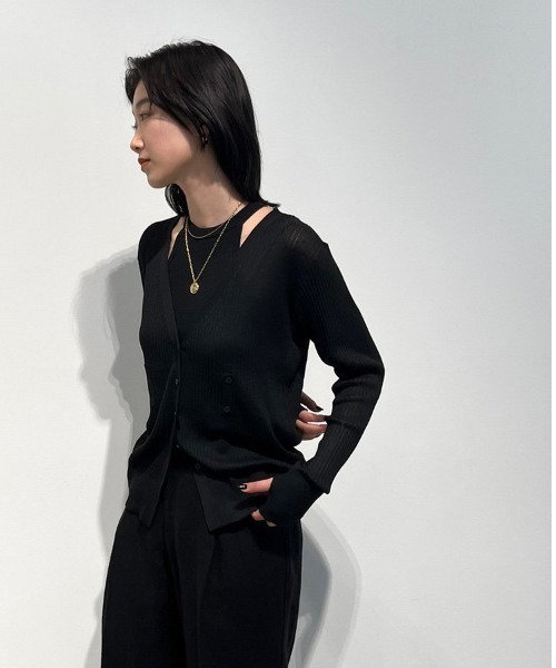 TODAYFUL（トゥデイフル）の「レイヤードニットカーディガン