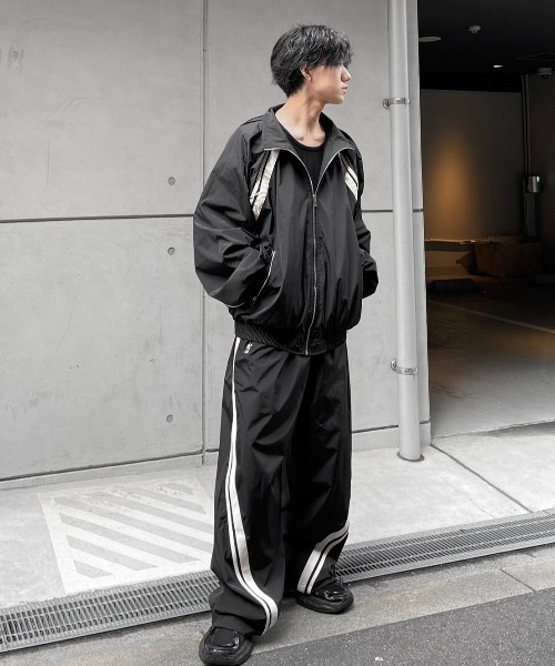 Chikashitsu +】set up line track jacket / 【チカシツプラス