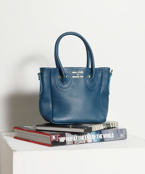 YOUNG & OLSEN/ヤングアンドオルセン EMBOSSED LEATHER D TOTE XS