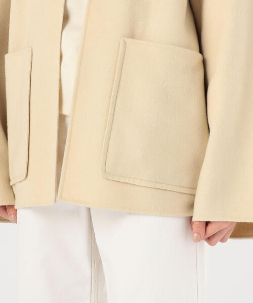 DES PRES（デ・プレ）の「ライトダブルフェイスシャギー ノーカラー