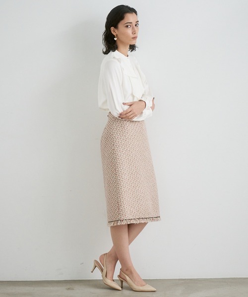 ANAYI（アナイ）の「サテンアムンゼンフリル ブラウス（シャツ