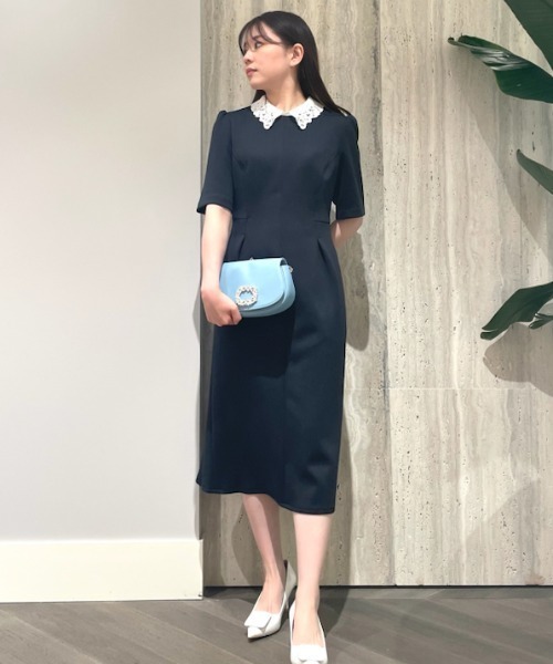 CELFORD（セルフォード）の「レースカラー付きポンチワンピース