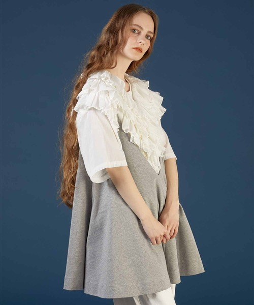 crinklecrinklecrinkle border frillキャミ crinklecrinklecrinkle