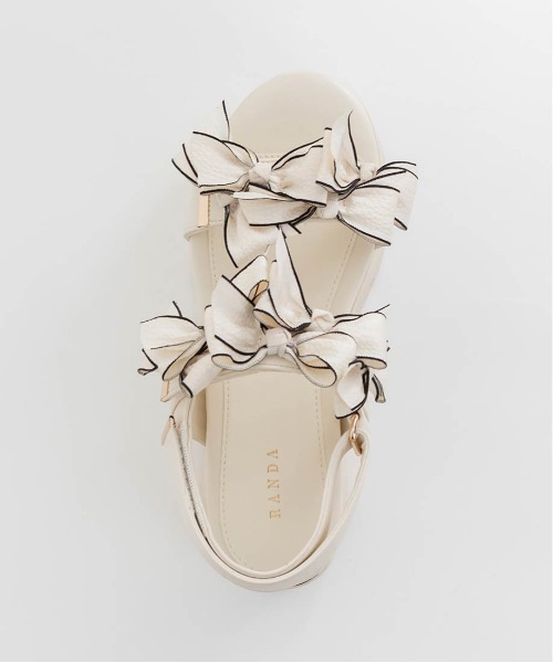 ミニリボン厚底スポ―ツサンダル（サンダル）｜RANDA（ランダ）の