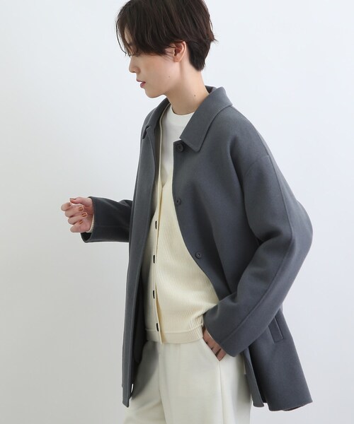 INDIVI（インディヴィ）の「◇【ウール/カラーコート】ステンカラー