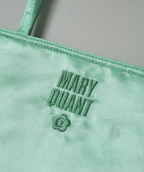 セール】MARY QUANT × PUBLUX/マリークワント 刺繍 ロゴ サテン