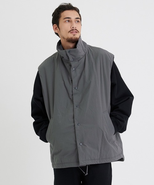 ATON/エイトン】TECHNO COTTON PADDED VEST/テクノコットンパデット