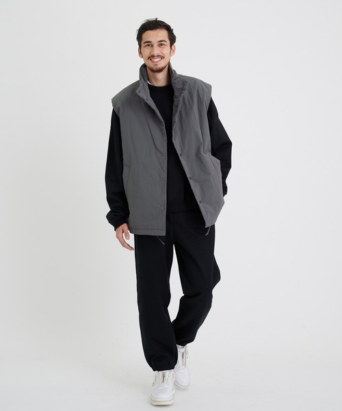 ATON/エイトン】TECHNO COTTON PADDED VEST/テクノコットンパデット