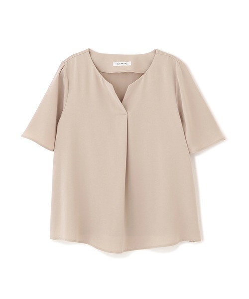 サテンダブルクロス半袖（シャツ/ブラウス）｜NATURAL BEAUTY BASIC