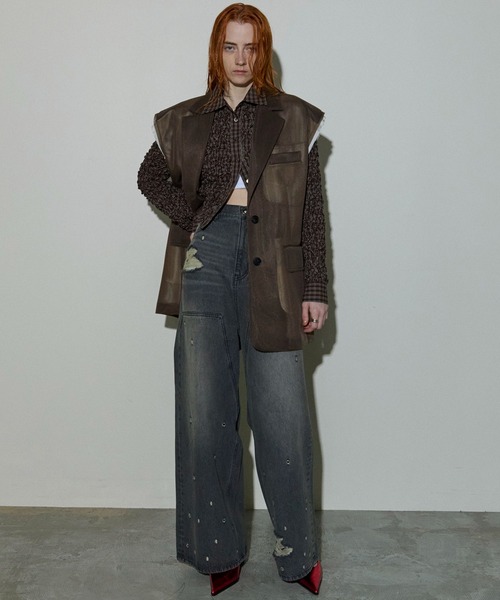 MAISON SPECIAL（メゾンスペシャル）の「Checkered Shirring Short