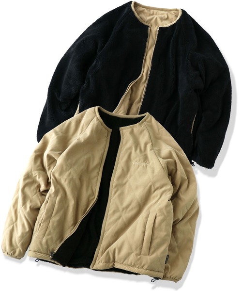 キルトxボアリバーシブルノーカラーJKT | ジムマスター（gym