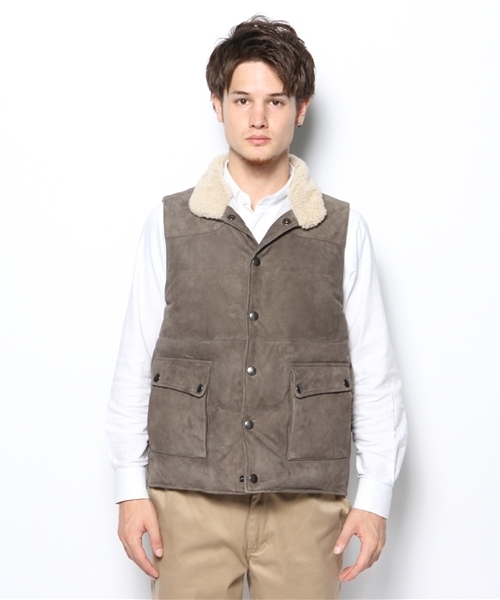 BEAMS F（ビームスエフ）の「CINQUANTA / スエードダウンベスト