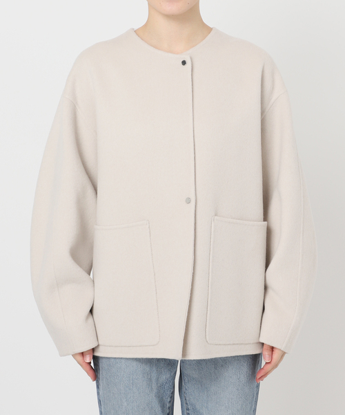 セール】《追加》ビーバーストール付きセットコート（ノーカラーコート