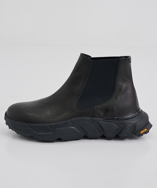 セール】LEATHER Vibram SIDE GORE BOOTS（ブーツ）｜UNITED TOKYO