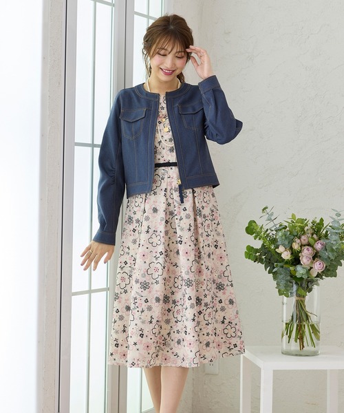 Rose Tiara（ローズティアラ）の「オーガンジー刺繍ワンピース