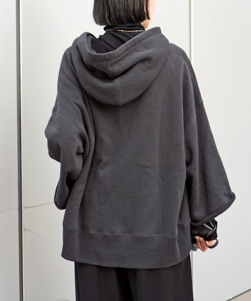 ウールミックスハーフジップフーディ（スウェット）｜AP STUDIO