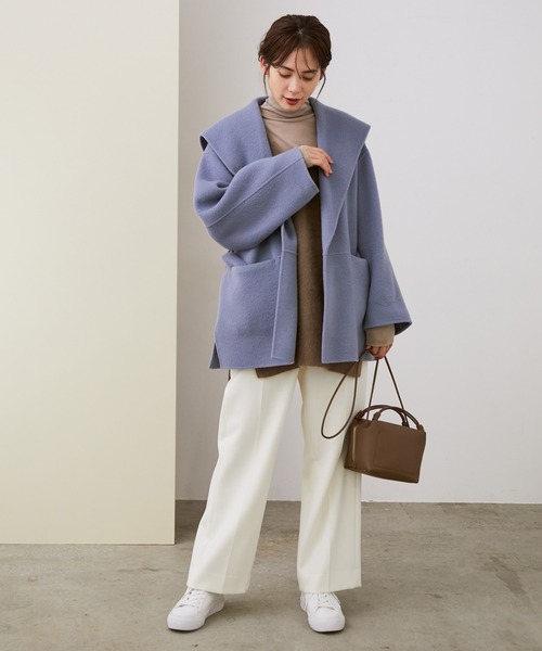 ROPE'（ロペ）の「【シリーズ】リバーメルトンセーラーカラーショート