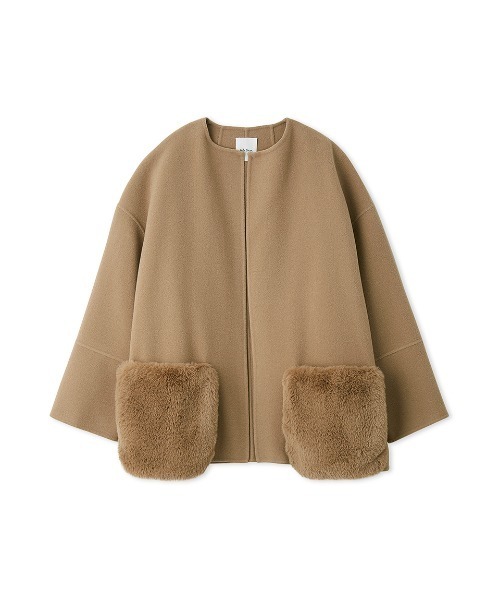 Mila Owen（ミラオーウェン）の「2WAYファーポケットリバーコート