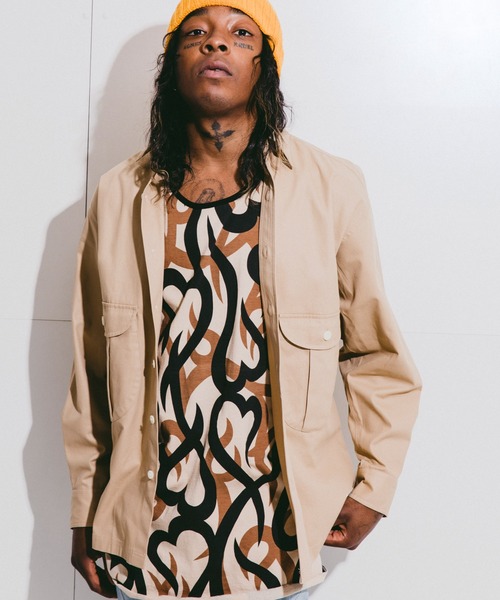 SAFARI SHIRT / ドライコットン アウトポケット サファリシャツ