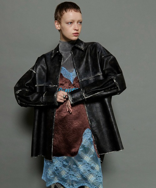 MAISON SPECIAL（メゾンスペシャル）の「2way Vegan Leather Shirt