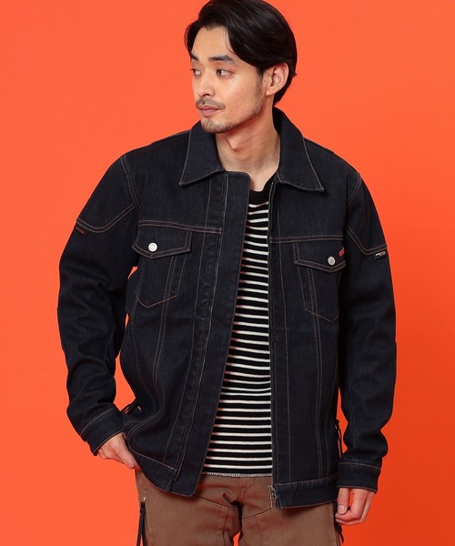 EDWIN エドウィン バイク用 デニムジャケット 防風 保温 耐摩擦