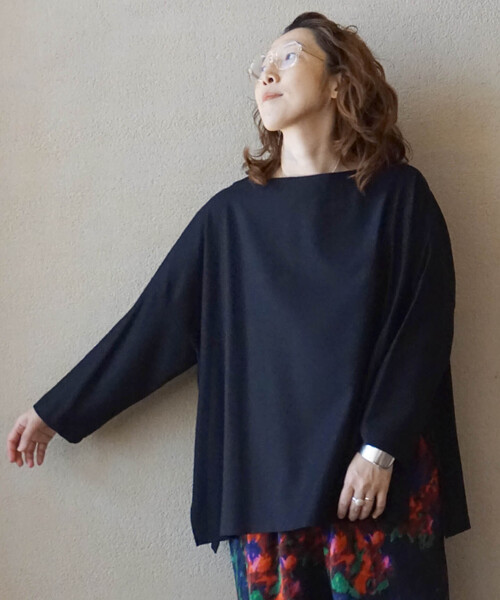 ミルドツイル ボートネックブラウス（シャツ/ブラウス）｜JOURNAL