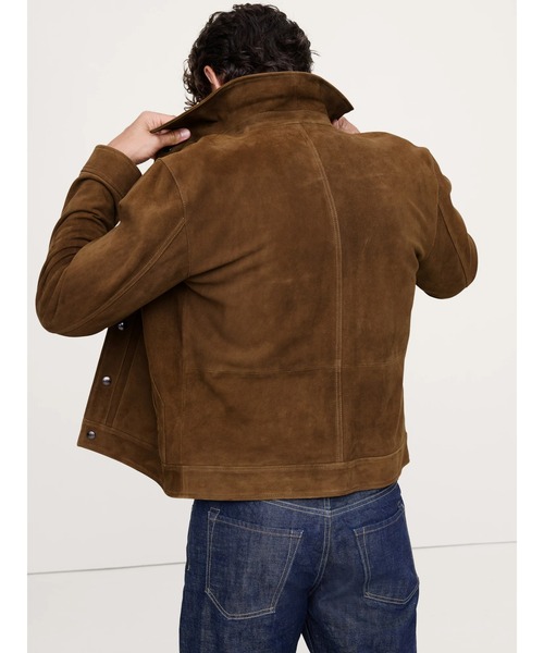 スエードレザー トラッカージャケット（その他アウター）｜BANANA